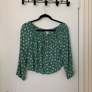 Outdoor Adventures Beach Summer Casual Billabong Floral Long Sleeve Shirt